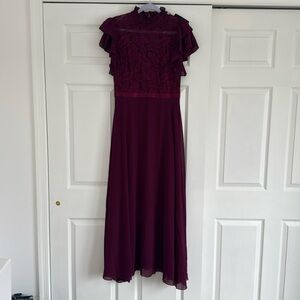 Formal foral lace maxi dress